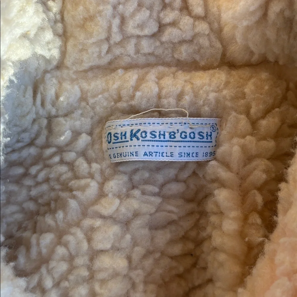 Vintage Sherpa lines Osh Kosh B gosh kids jacket - size 12 months